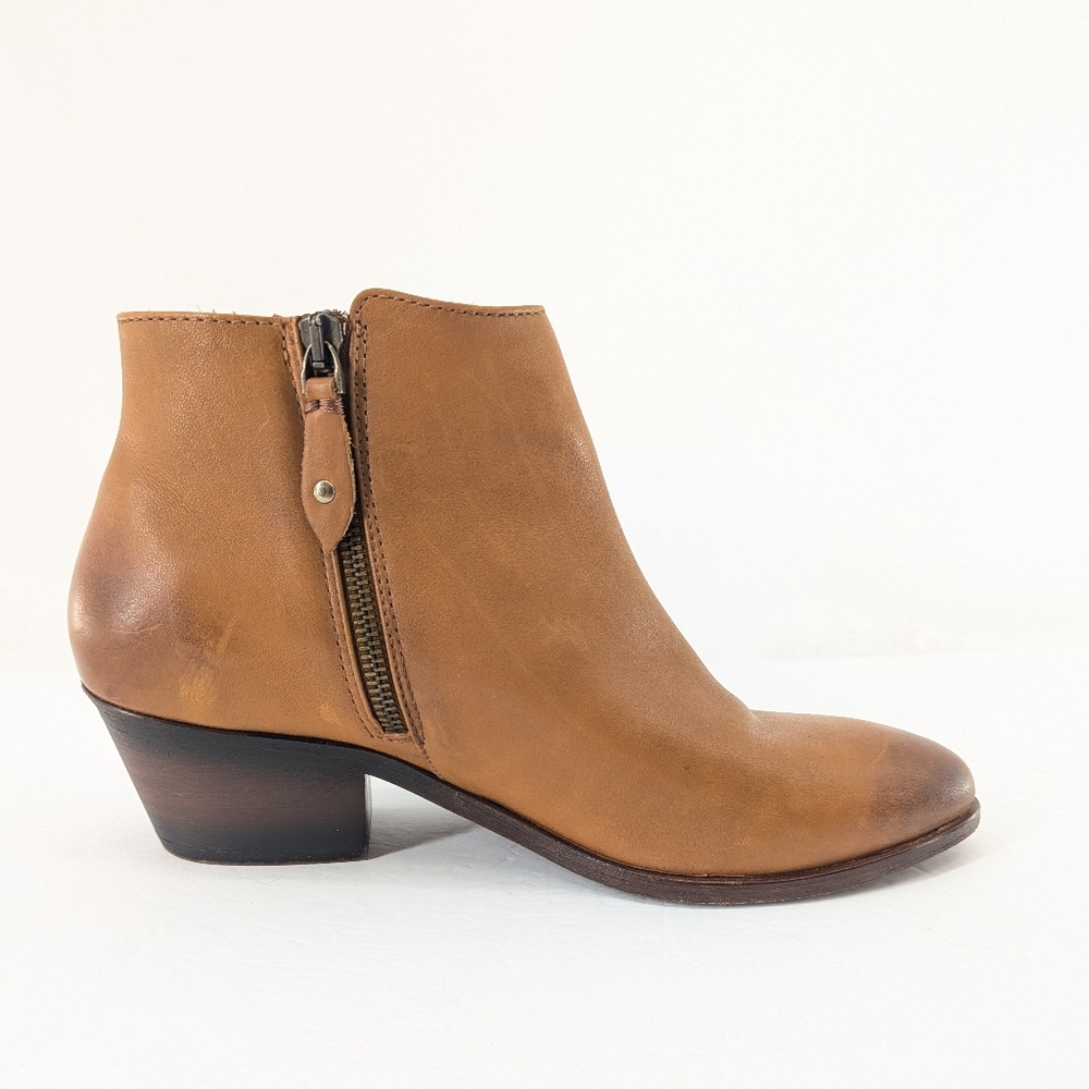 Thursday Everyday Toffee Downtown Leather Ankle Bootie Tan Brown Fall Size 8.5 - Picture 6 of 16
